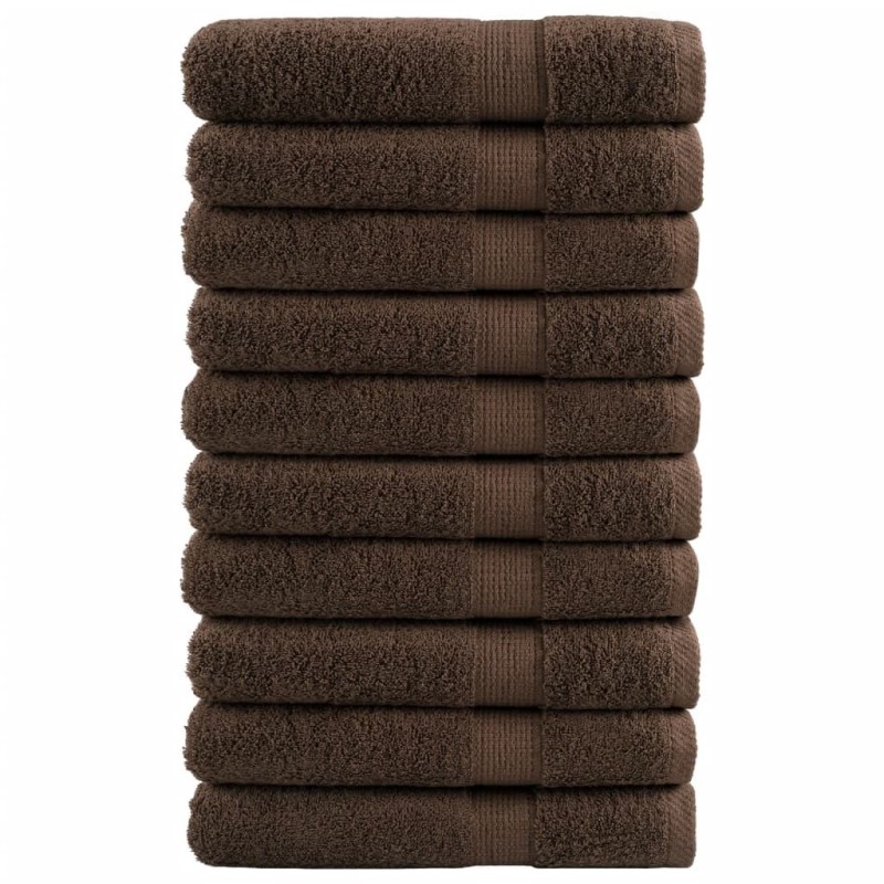 Serviettes de sauna de qualité supérieure SOLUND 10 pcs marron 