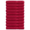 Serviettes de sauna de qualité supérieure SOLUND 10 pcs rouge 