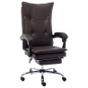 Chaise de bureau Marron Similicuir 