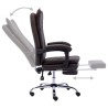 Chaise de bureau Marron Similicuir 