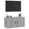 Meuble TV mural Sonoma gris 80x34,5x40 cm 