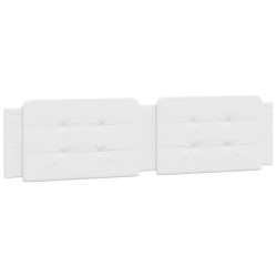 Coussin de tête de lit blanc 200 cm similicuir 