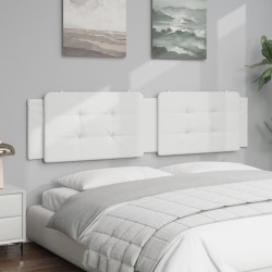 Coussin de tête de lit blanc 200 cm similicuir 