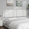 Coussin de tête de lit blanc 200 cm similicuir 