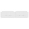 Coussin de tête de lit blanc 200 cm similicuir 