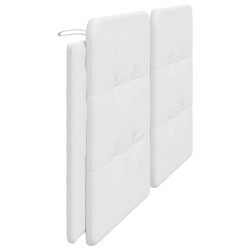 Coussin de tête de lit blanc 200 cm similicuir 
