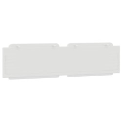 Coussin de tête de lit blanc 200 cm similicuir 