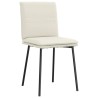 Chaises à manger lot de 4 Crème Velours 