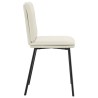 Chaises à manger lot de 4 Crème Velours 