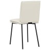 Chaises à manger lot de 4 Crème Velours 