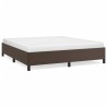 Cadre de lit sans matelas marron 180x200 cm similicuir 