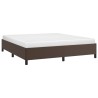 Cadre de lit sans matelas marron 180x200 cm similicuir 