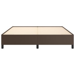 Cadre de lit sans matelas marron 180x200 cm similicuir 