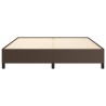 Cadre de lit sans matelas marron 180x200 cm similicuir 