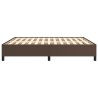 Cadre de lit sans matelas marron 180x200 cm similicuir 