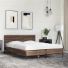 Cadre de lit sans matelas chêne marron 140x200 cm 