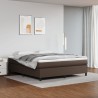 Cadre de lit sans matelas marron 180x200 cm similicuir 