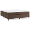 Cadre de lit sans matelas marron 180x200 cm similicuir 