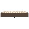 Cadre de lit sans matelas marron 180x200 cm similicuir 