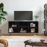 Meuble TV noir 103,5x30x50 cm bois d'ingénierie 
