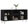 Meuble TV noir 103,5x30x50 cm bois d'ingénierie 
