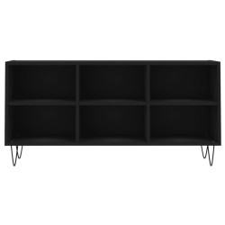 Meuble TV noir 103,5x30x50 cm bois d'ingénierie 