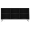 Meuble TV noir 103,5x30x50 cm bois d'ingénierie 