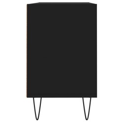 Meuble TV noir 103,5x30x50 cm bois d'ingénierie 