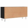 Meuble TV noir 103,5x30x50 cm bois d'ingénierie 