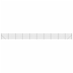 Clôture en treillis métallique avec bride anthracite 2,2x25 m 