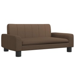 Canapé pour enfants marron 70x45x30 cm tissu 