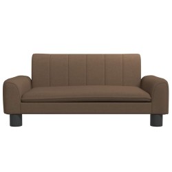Canapé pour enfants marron 70x45x30 cm tissu 