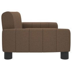 Canapé pour enfants marron 70x45x30 cm tissu 