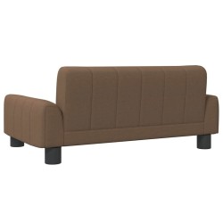 Canapé pour enfants marron 70x45x30 cm tissu 