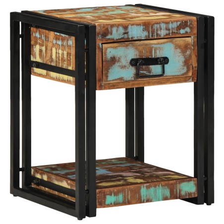 Tables de chevet 2 pcs 40x40x50 cm Bois récupéré 