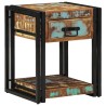 Tables de chevet 2 pcs 40x40x50 cm Bois récupéré 