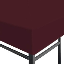 Toile supérieure de gazebo 310 g/m² 3x3 m Bordeaux 