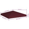 Toile supérieure de gazebo 310 g/m² 3x3 m Bordeaux 