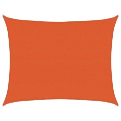 Voile d'ombrage 160 g/m² rectangulaire orange 6x8 m PEHD 
