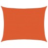Voile d'ombrage 160 g/m² rectangulaire orange 6x8 m PEHD 