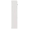 Tête de lit avec rangement blanc 200 cm bois massif de pin 