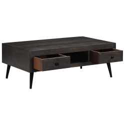Table basse bois de manguier massif 100x60x35 cm 