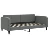 Lit de repos sans matelas gris foncé 90x190 cm tissu 