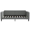 Lit de repos sans matelas gris foncé 90x190 cm tissu 