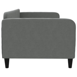 Lit de repos sans matelas gris foncé 90x190 cm tissu 