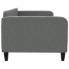 Lit de repos sans matelas gris foncé 90x190 cm tissu 