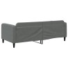 Lit de repos sans matelas gris foncé 90x190 cm tissu 