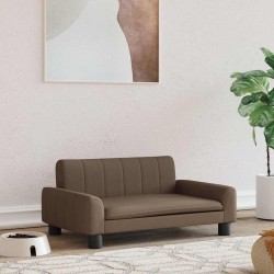Lit pour chien marron 70x45x30 cm tissu 