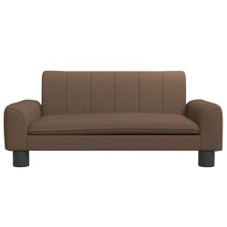 Lit pour chien marron 70x45x30 cm tissu 
