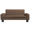 Lit pour chien marron 70x45x30 cm tissu 